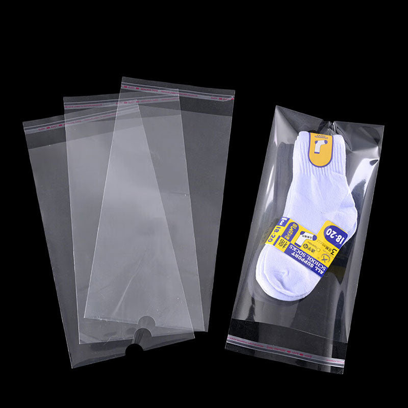 HePing Self-adhesive bags with hanging holes for printing(Price please ask customer service)Packaging Bags Self-sealing plastic department store
