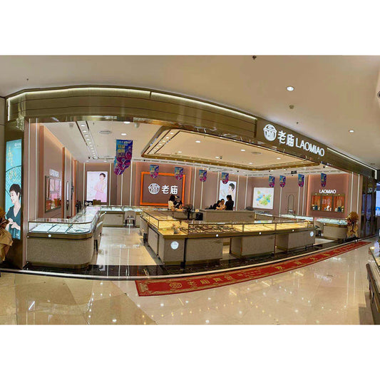 TONGJIE  Old Temple Gold Maoye Department Store Showcase Production and Installation (Shopping Mall Brand Jewelry Showcase Design Production and Decoration)