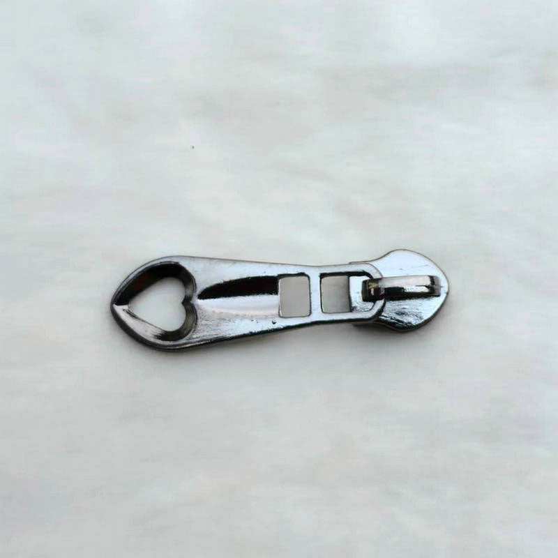 ANXIN 5# peach heart piece heart-shaped zipper puller luggage accessories slider puller factory direct electroplating love zipper puller