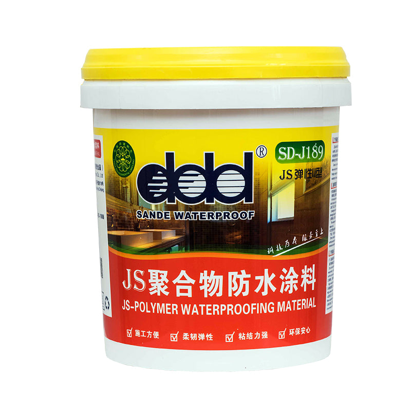 SANDE JS Polymer Waterproof Coating JS Elastic II JS Polymer Modified Waterproof Coating Lapisan Anti Air Tahan Air Lapisan Anti Air Tahan Busa