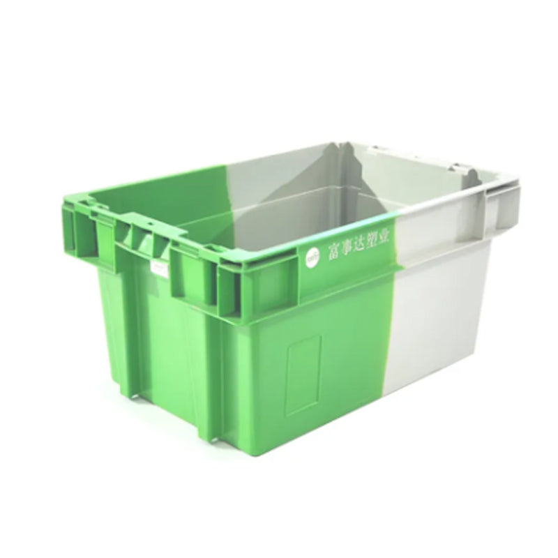 fushida Two-color flip nested solid box(Starting batch 500) Industrial air turnover box thickened color logistics box