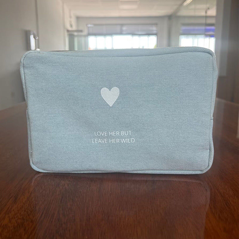 HUAYUAN  Cosmetic bag 01   Minimalist travel makeup bag, handheld bag, portable makeup bag