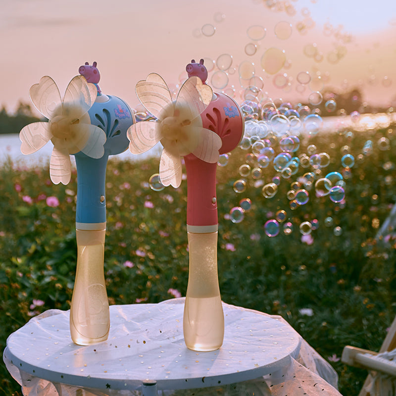 HUALONG  Peppa Pig Five-hole windmill bubble machine