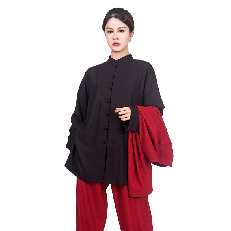 LUYIMEIDI Three-color Hemp Tai Chi Uniform