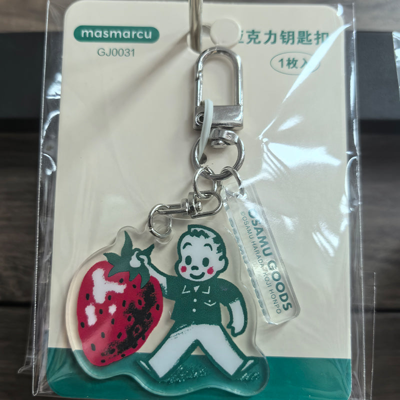 Luoyu Acrylic Keychain(Customised products, price ask customer service) Cartoon creative key ring trinkets delicate cartoon