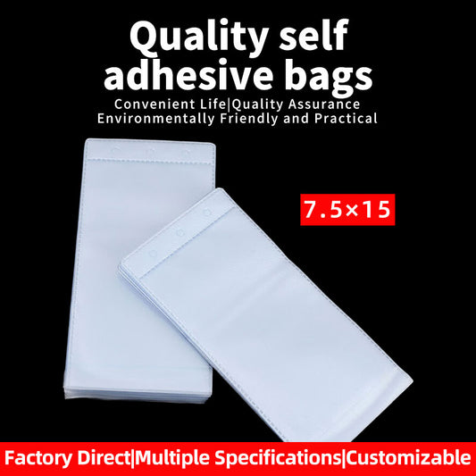 HePing Self-adhesive bag 7.5×15(Price please ask customer service)Organizer Thickened Self-Sealing Plastic Bags
