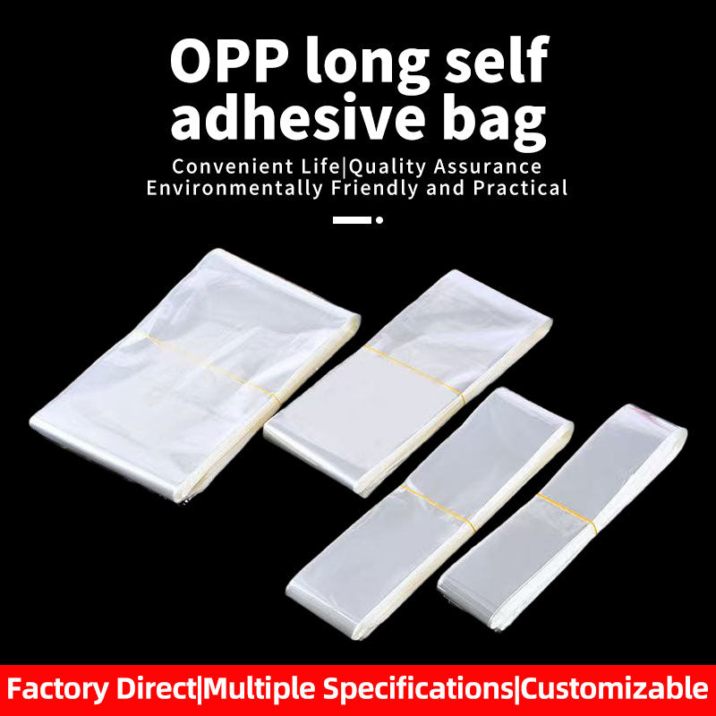 HePing OPP long self-adhesive bag(Price please ask customer service)Transparent Packaging Tape Garment Packaging Bags