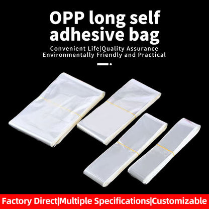 HePing OPP long self-adhesive bag(Price please ask customer service)Transparent Packaging Tape Garment Packaging Bags