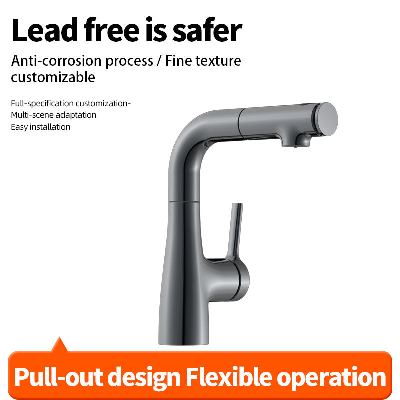 XinPeng Three-Function Pull-Out Basin Faucet Starting lot size 300 Flexible operation Safe and durable