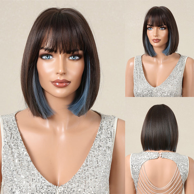 aoxuan Wig 7（Starting batch 100）  European and American short hair wig Bob natural full head set