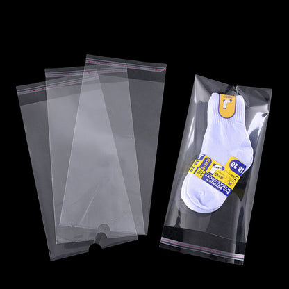 HePing Self-adhesive bags with hanging holes for printing(Price please ask customer service)Packaging Bags Self-sealing plastic department store