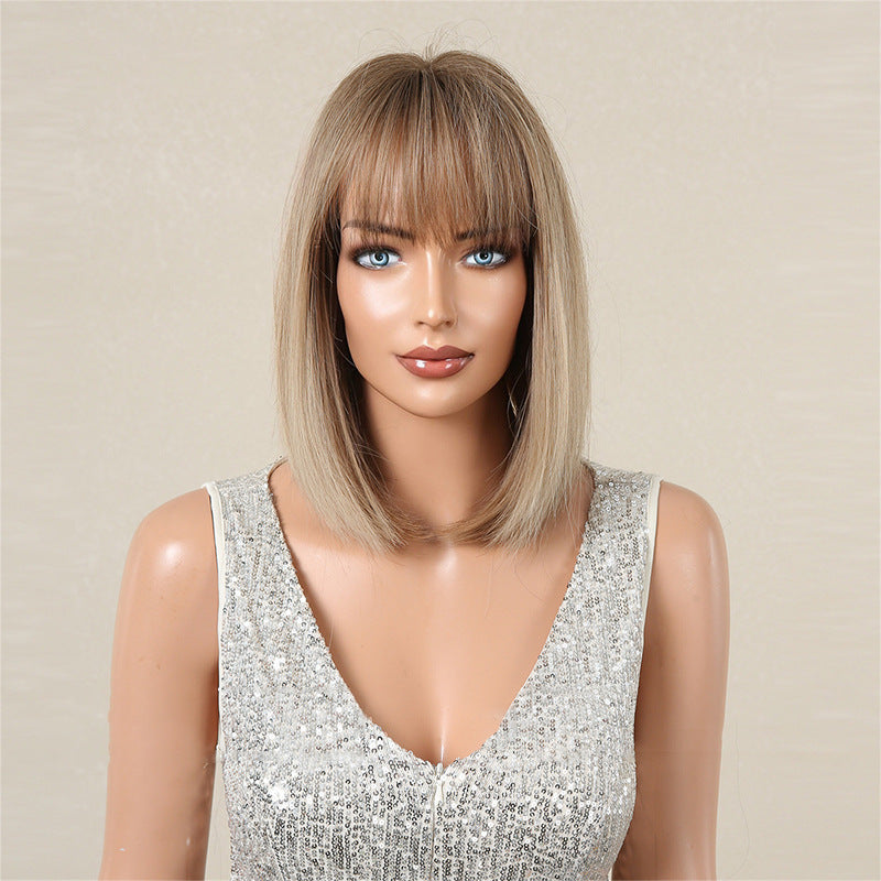 aoxuan Wig 7（Starting batch 100）  European and American short hair wig Bob natural full head set