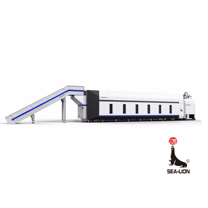 Sea-lion Tunnel type continuous large washing dragon(Price please ask customer service) automatic feeding Washing equipment high efficiency and energy saving
