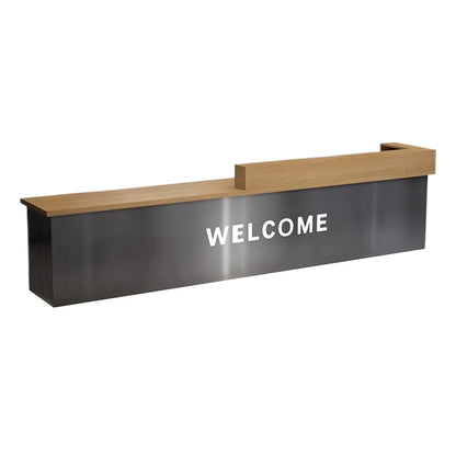 ShuaXin Stainless steel cash register (bar) (Price please ask customer service)Simple Modern Reception Desk