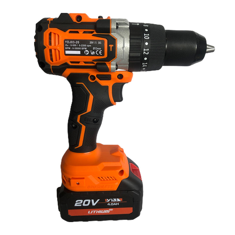 Yida 130NM lithium electric two-speed percussion drill(Price please ask customer service) Brushless impact High power