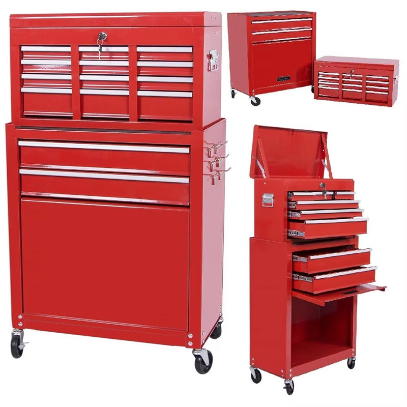 Huitong 220A+B-X(Price please ask customer service)  Car tool cart mobile tool cabinet multi-function drawer