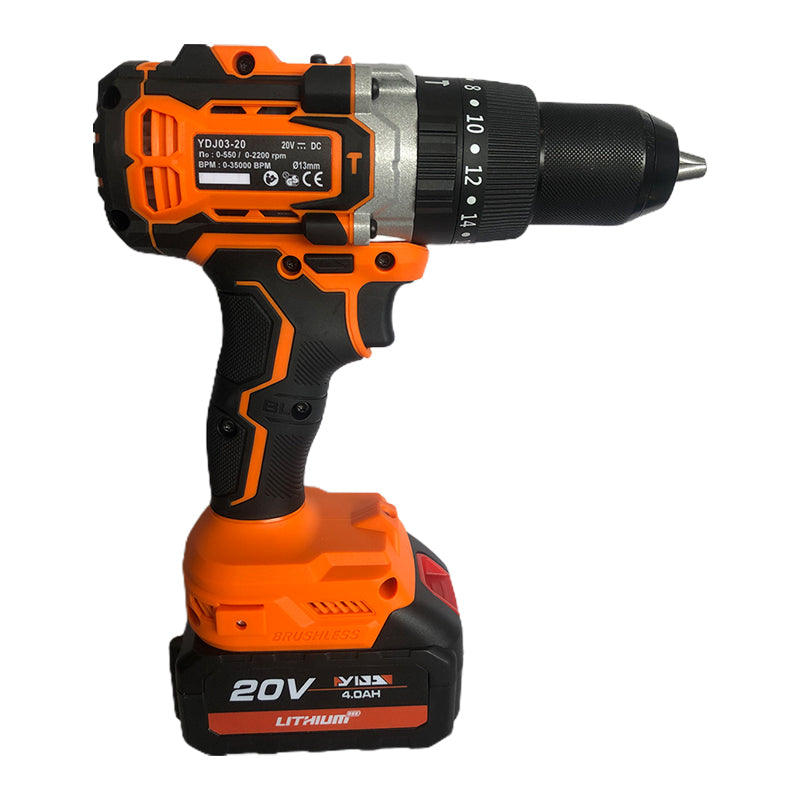 Yida 60NM lithium electric two-speed drill(Price please ask customer service) Multi-function and long endurance