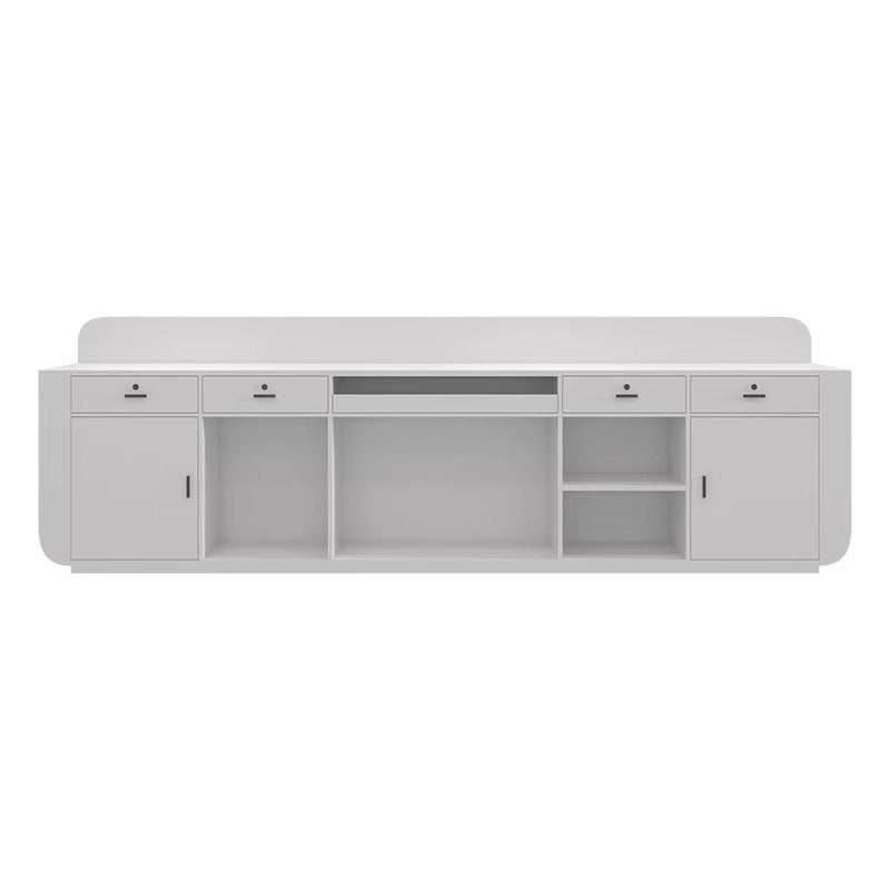 ShuaXin Stainless steel cash register (bar) (Price please ask customer service)Simple Modern Reception Desk