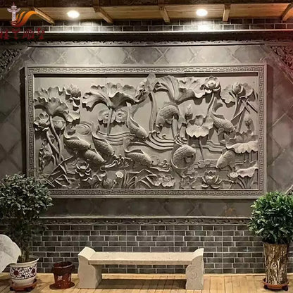 JinShiDe Stone carving(Price please ask customer service)Stone Decoration Stone carving