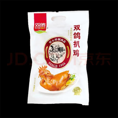 SOGREEN FOOD Double Pigeon Steak Chicken Hebei Old Name Authentic Shijiazhuang Speciality Marinated Snacks Instant Hand Torn Chicken Cooked Meat Marinated Speciality