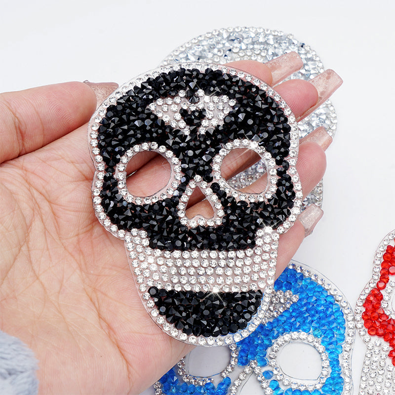 ZHAOSHUN  Skulls   Personalized skull hot diamond stickers DIY hot stamping pictures for clothing decoration