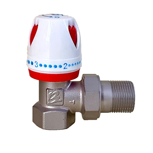 Bozheng Brass Angle manual temperature control valve 15(large)(Price please ask customer service)  Angle valve aluminum-plastic temperature control valve