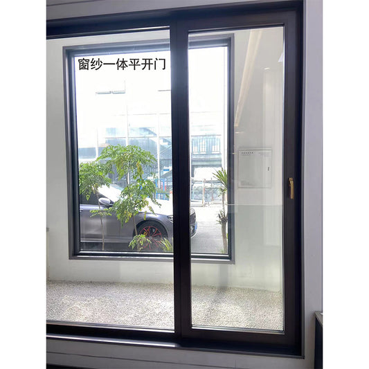 Jian an One window screen flat door(Price please ask customer service)  Anti-theft sliding window broken bridge aluminum doors and Windows
