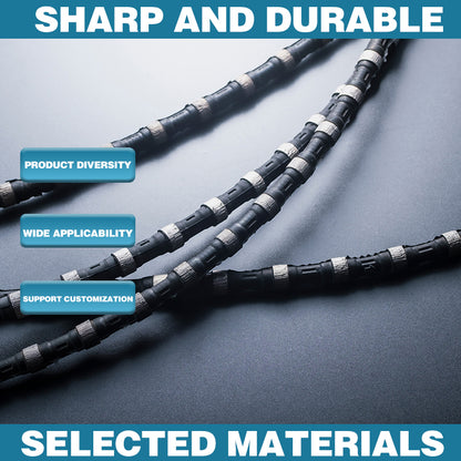 LinXing Diamond Wire Saw D6.3-12.5mm MOQ:20 Meters (Please contact customer service for prices) Unbroken rope, high safety