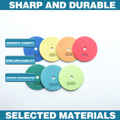LinXing Resin Bond Flexible Diamond Polishing Pad MOQ 20piece(Price please contact customer service) For Stone Grinding&Polishing