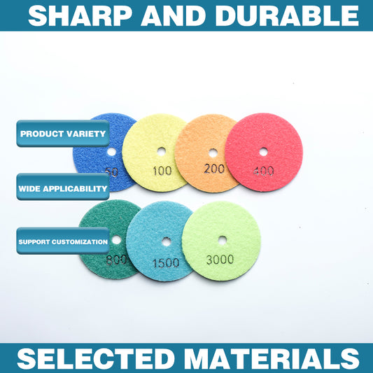 LinXing Resin Bond Flexible Diamond Polishing Pad MOQ 20piece(Price please contact customer service) For Stone Grinding&Polishing