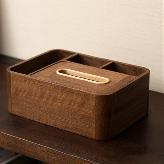 YANSE  Solid Wooden Tissue Box 26x18.5x31  High-end light luxury coffee table decoration paper storage box