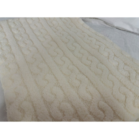 Minqi (velvet jacquard) twist pattern Width 180cm-240cm g weight 220-320g/m^2 1/ roll Starting batch 2 tons  Pure color skin warm and comfortable