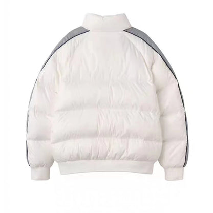 Haona Short down jacket with rotator sleeves s to xxxl  Stand collar down jacket casual warm cold resistance