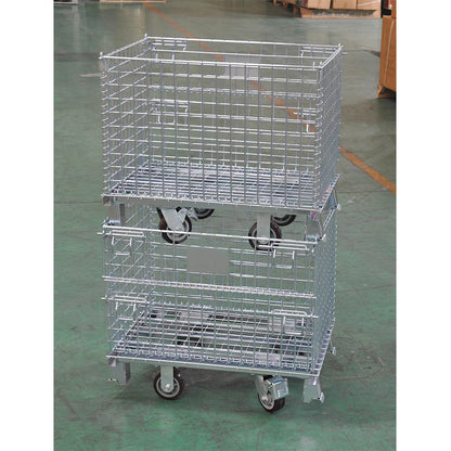 HUADE  Pallets, stacking racks, storage cages  Collapsible storage cage iron frame