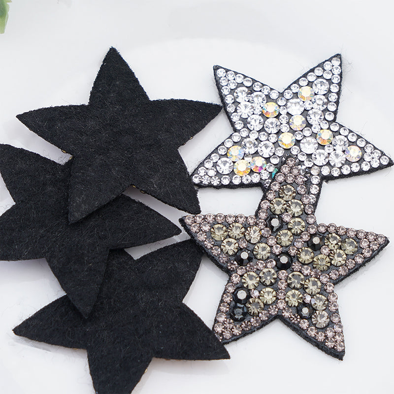 ZHAOSHUN  Outfit 4  Five pointed star patch, small star cloth patch, water diamond patch cloth patch