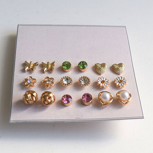 CHUANYANG  Earring set   A new trendy earring set with niche design and high-end feel