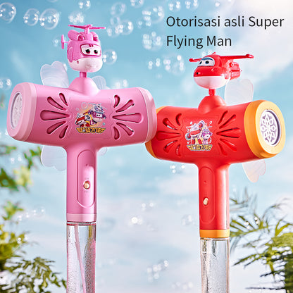 HUALONG  Super Flash licensed two-sided windmill bubble wand