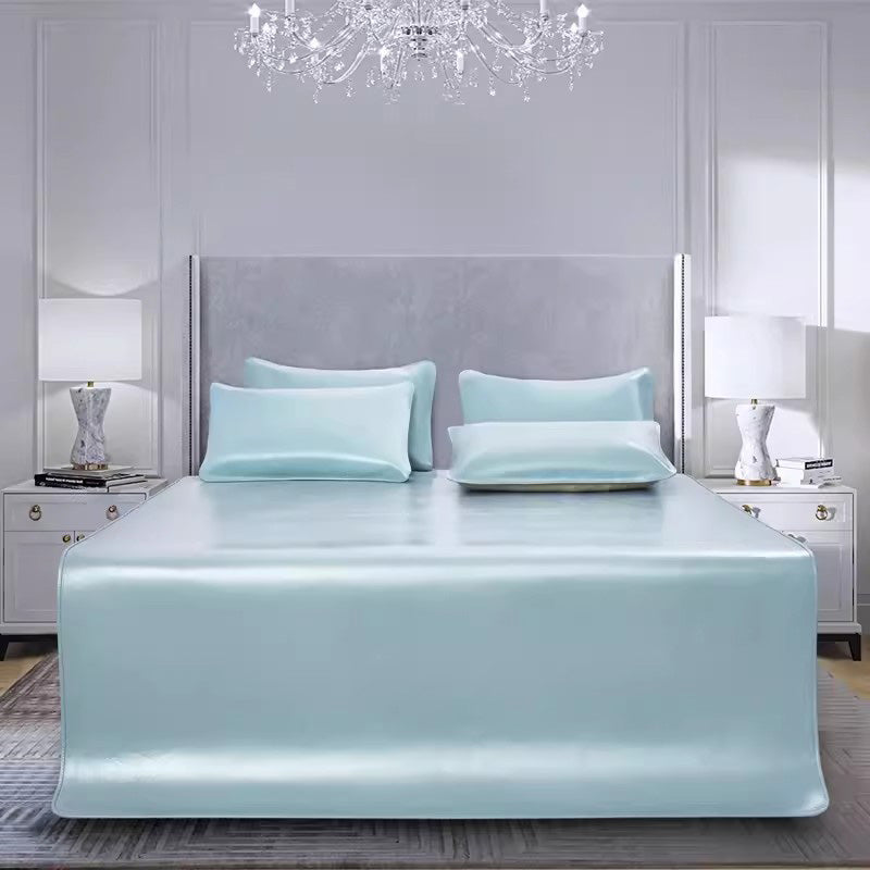 QIYI  Mugwort 5.5 (with pillowcase) Thickened leather folding soft mat for two people's comfort. Thickened leather mattress, premium top layer cowhide cool mat