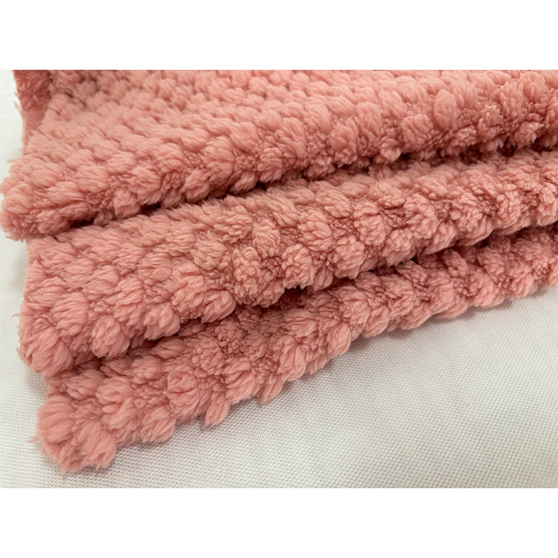 Minqi (suede jacquard) rose velvet pattern Width 180cm-240cm g weight 220-320g/m^2 1/ roll Starting batch 2 tons  Comfortable coral velvet solid color