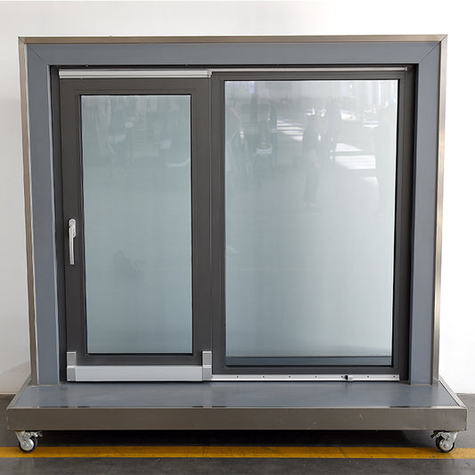 JIEJIE  100 series inverted drift window  Sound insulation windows, PVC laminated glass, customized bridge cut aluminum sealed balcony windows