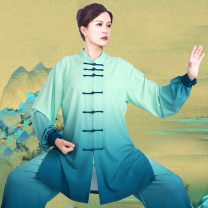 LUYIMEIDI  Green Tai Chi Clothing