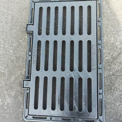 Honghua Ductile cast iron manhole cover 380*680 Sewerage rainwater cover Anti-theft