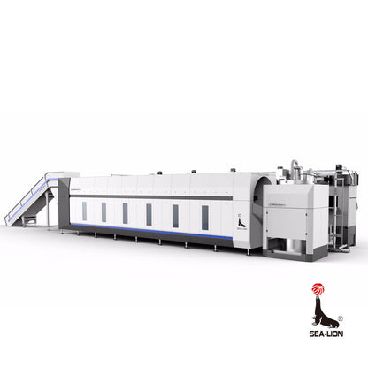 Sea-lion Tunnel type continuous large washing dragon(Price please ask customer service) automatic feeding Washing equipment high efficiency and energy saving