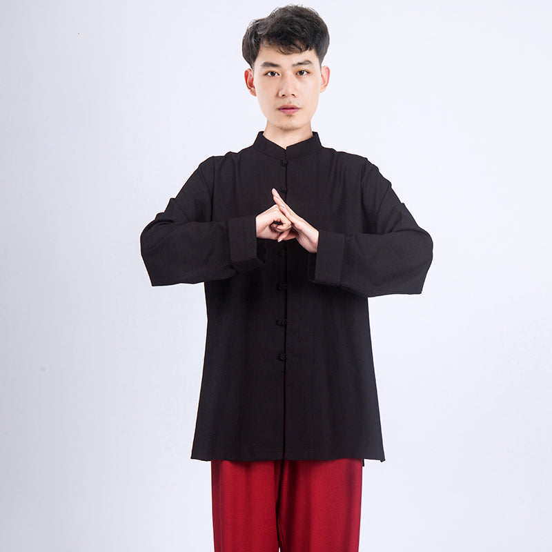 LUYIMEIDI  Three-color Hemp Tai Chi Uniform
