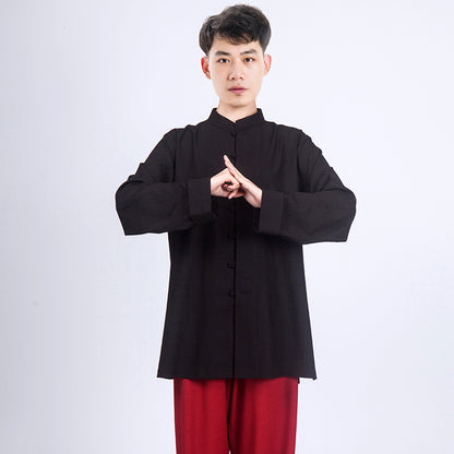 LUYIMEIDI  Three-color Hemp Tai Chi Uniform