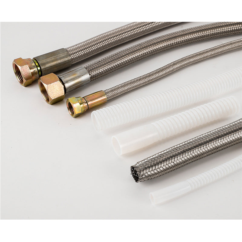 Shengjin Teflon bellows --H Teflon bellows pipe inner diameter Φ13mm/Φ19mm, carbon steel joint US 3/4*16 teeth, US 1/2, thread 27*1.5, thread 33*1.5, 1 inch joint, etc., can be customized(Price please ask customer service)