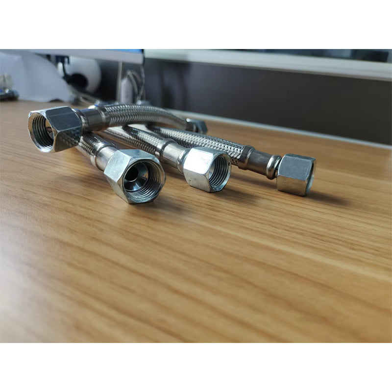 Shengjin Mute oil free air compressor inlet and outlet gas metal high pressure hose M14*1.5 connector/pipe diameter Φ12mm, M16*1.5 connector   (Price please ask customer service)