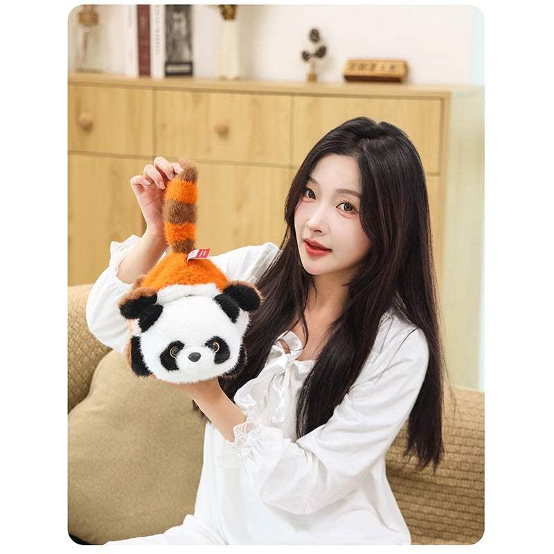 Xuqian Turn into a panda Dimensions 25 cm, 35 cm, 45 cm, 55 cm  Fun doll flip bear Children's gift