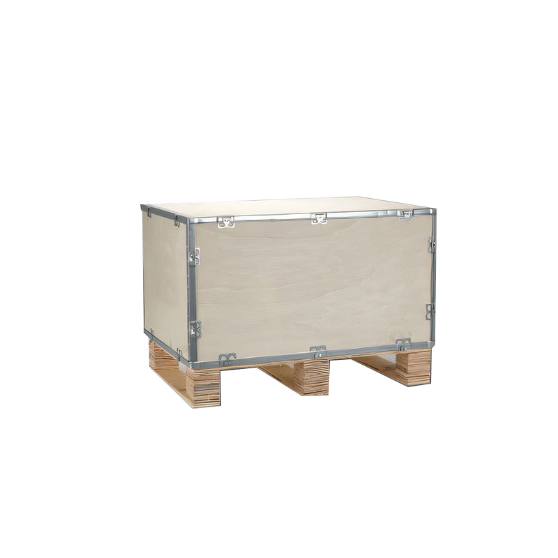 XiongCan Fumigation-free steel belt packing box Thickened plywood export wooden crate fumigation-free card buckle edge steel belt wooden box logistics air transportation packaging wooden box(Price please ask customer service)Export equipment Packing