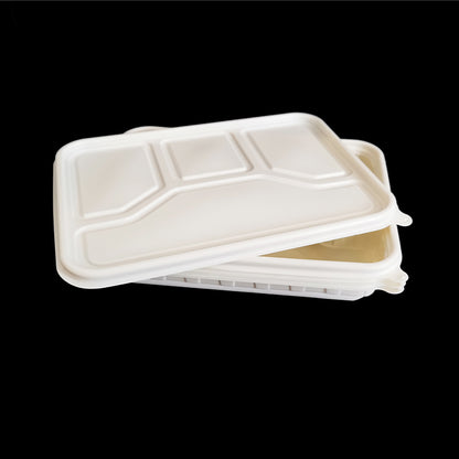 JINGLIANG  Biodegradable 4-compartment lunch box  Disposable lunch box Fast food take-out box